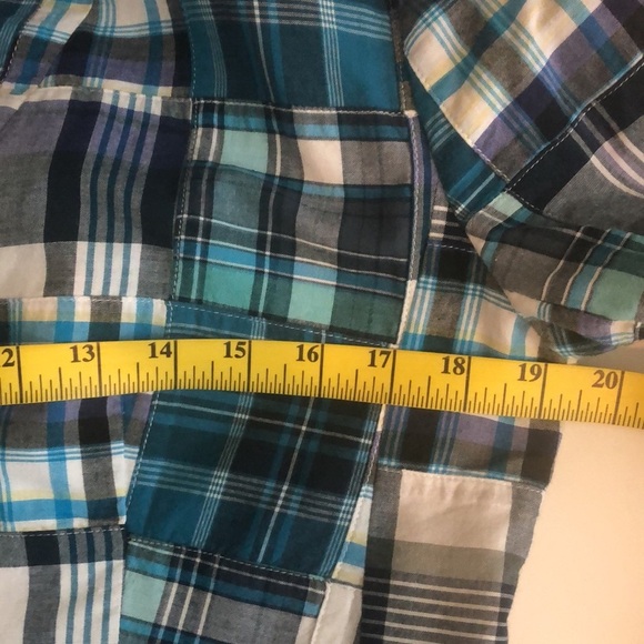 Talbots jacket blue squares and lines lining too - Picture 8 of 9